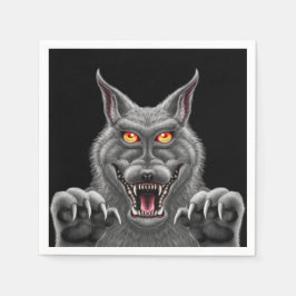Servilleta De Papel Fierce Werewolf Papel Fiesta Napkins