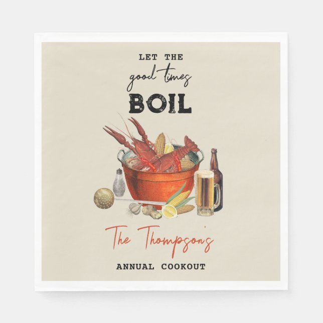 Servilleta De Papel Fiesta anual de hierba de langosta de verano (Anverso)