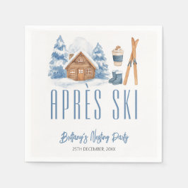 Servilleta De Papel Fiesta Apres Ski Baby Shower Winter Nesting