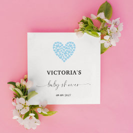Servilleta De Papel Fiesta Baby Shower de Blue Heart