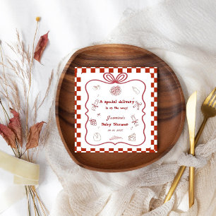 Servilleta De Papel Fiesta Baby Shower de pizza de entrega especial