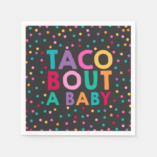 Servilleta De Papel Fiesta Baby Shower Napkin Taco Bout A Baby Fiesta