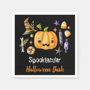 Servilleta De Papel Fiesta Bash de Halloween Spooktacular de calabaza