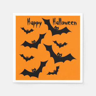 Servilleta De Papel Fiesta Bats Happy Halloween