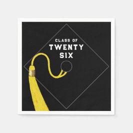 Servilleta De Papel Fiesta Black Graduation 2025