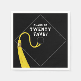 Servilleta De Papel Fiesta Black Graduation 2025