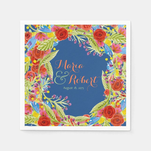 Servilleta De Papel Fiesta Boda (Anverso)