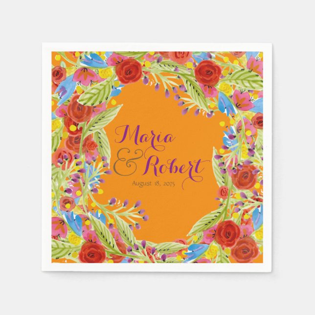 Servilleta De Papel Fiesta Boda (Anverso)