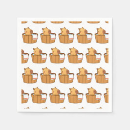 Servilleta De Papel Fiesta Capybara Napkins | Cumpleaños de los Animal