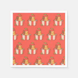 Servilleta De Papel Fiesta Capybara Napkins | Cumpleaños de los Animal