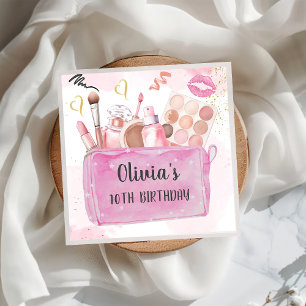 Servilleta De Papel Fiesta Chica Glam Makeup Napkins Cumpleaños
