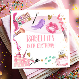 Servilleta De Papel Fiesta Chica Glamour Makeup Fiesta de cumpleaños
