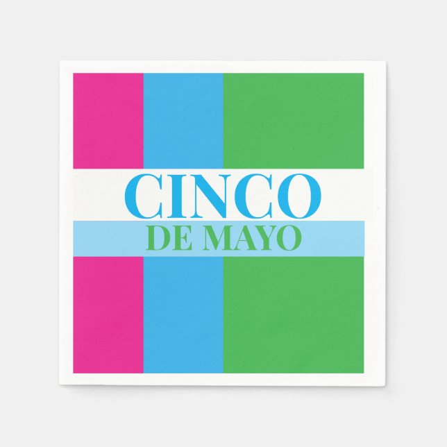 Servilleta De Papel Fiesta Cinco De Mayo  (Anverso)