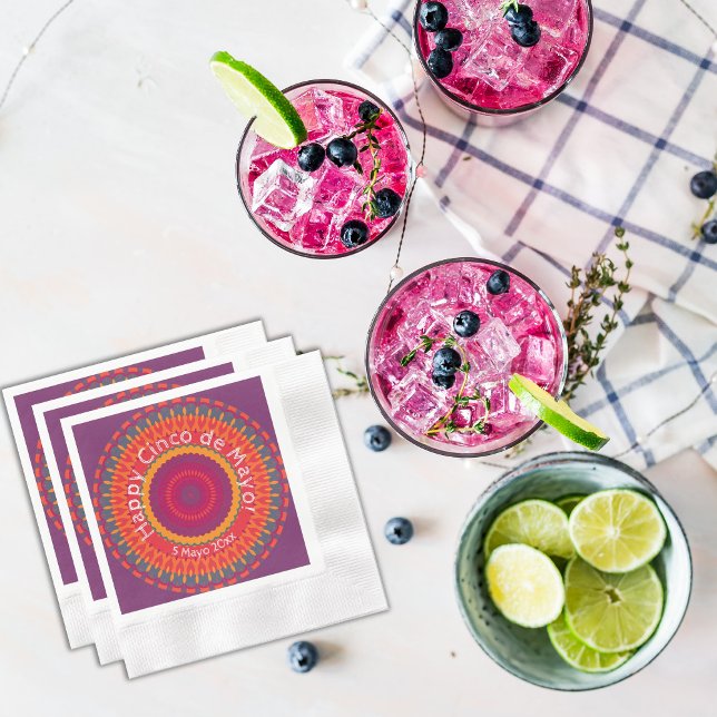 Servilleta De Papel Fiesta Cinco de Mayo Fiesta Kaleidoscope (Subido por el creador)