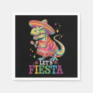 Servilleta De Papel Fiesta Cinco De Mayo T Rex Dinosaur