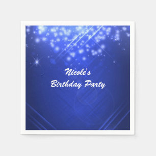 Servilleta De Papel Fiesta Club de Baile Glam Blue Sparkle