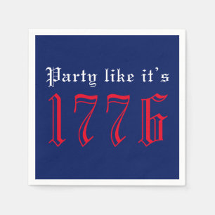 Servilleta De Papel Fiesta como si fuera tipografía de la marina roja 