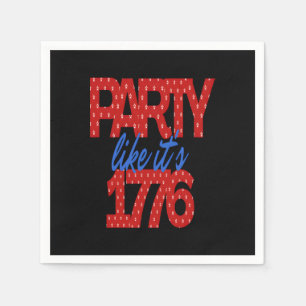 Servilleta De Papel Fiesta como si fuera una cita divertida de 1776