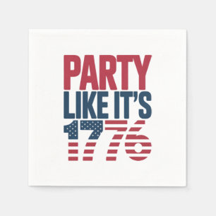 Servilleta De Papel Fiesta como si fuera una cita viral de 1776