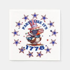 Servilleta De Papel Fiesta como su águila estadounidense 1776 y su ban