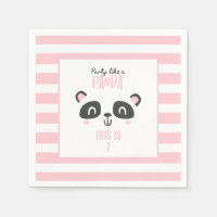 Fiesta como un panda colorido y brillante cumpleañ