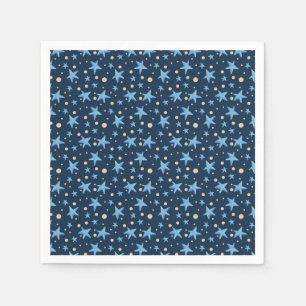 Servilleta De Papel Fiesta con estrella azul de la Marina Cute