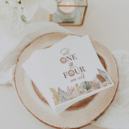 Servilleta De Papel Fiesta Conjunta Salvaje Uno y Cuatro