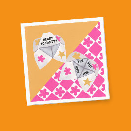 Servilleta De Papel Fiesta Cootie Catcher de Preppy 90