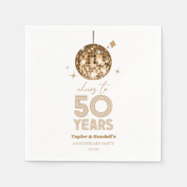 Servilleta De Papel Fiesta de 50 años de aniversario Boda