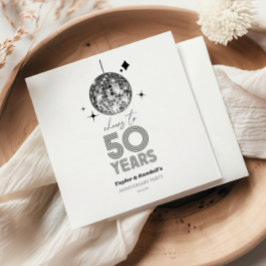 Servilleta De Papel Fiesta de 50 años de aniversario Boda