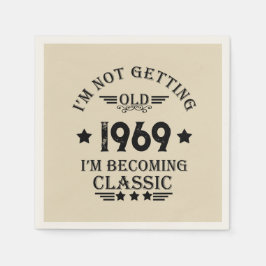 Servilleta De Papel Fiesta de 55 años de antigüedad personalizada