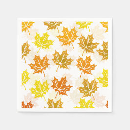 Servilleta De Papel Fiesta de Acción de Gracias Hoja de Arce de Otoño 