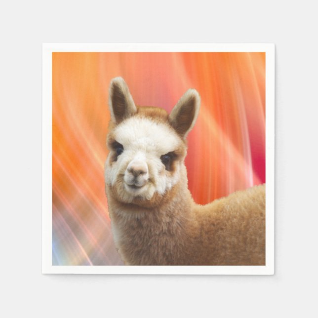 Servilleta De Papel Fiesta de Alpaca (Anverso)