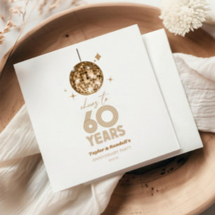 Servilleta De Papel Fiesta de aniversario Boda de 60 años de vida