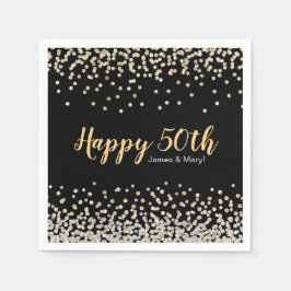 Servilleta De Papel Fiesta de aniversario de 50 años personalizada con