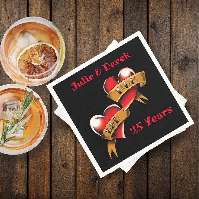 Servilleta De Papel Fiesta de Aniversario de Mamá y Papá (Subido por el creador)