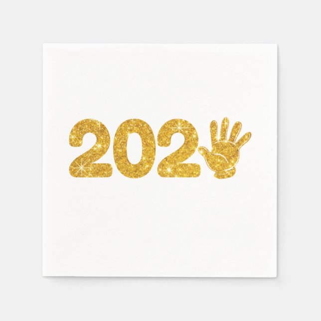 Servilleta De Papel Fiesta de Año Nuevo 2025 - Feliz Año Nuevo 2025 (Anverso)