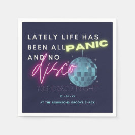 Servilleta De Papel Fiesta de Año Nuevo de los 70