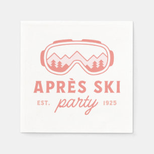 Servilleta De Papel fiesta de après ski chicas noche esquí estética ro