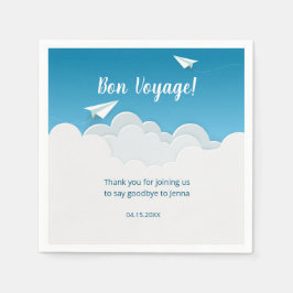 Servilleta De Papel Fiesta de avión de papel en el cielo