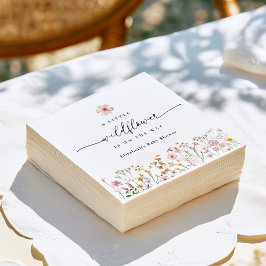 Servilleta De Papel Fiesta de Baby Shower Boho Flor Silvestre