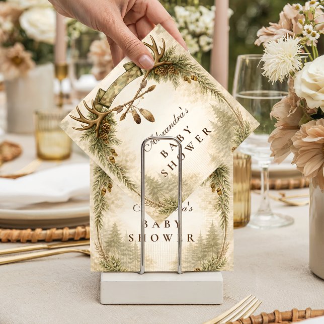 Servilleta De Papel Fiesta de Baby Shower Bosque Pequeño Cazador (Subido por el creador)