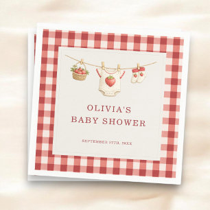 Servilleta De Papel Fiesta de Baby Shower de Encantadora Fresa Dulce a