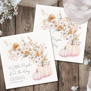 Servilleta De Papel Fiesta de Baby Shower de Flor Silvestre Rosa Calab