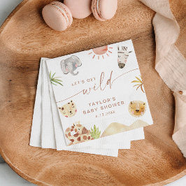 Servilleta De Papel FIESTA de Baby Shower de SAFARI
