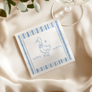 Servilleta De Papel Fiesta de Baby Shower del Ganso Tonto Personalizad