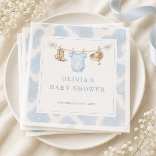 Servilleta De Papel Fiesta de Baby Shower Little Cowboy