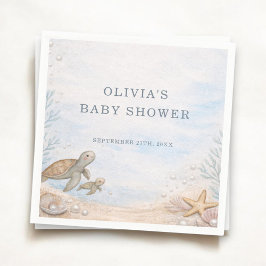 Servilleta De Papel Fiesta de Baby Shower Mar te Veremos Pronto