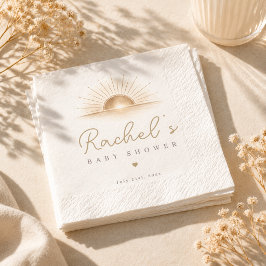 Servilleta De Papel Fiesta de Baby Shower Minimal Boho Explosión de So