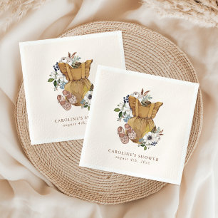Servilleta De Papel Fiesta de Baby Shower Neutral Boho
